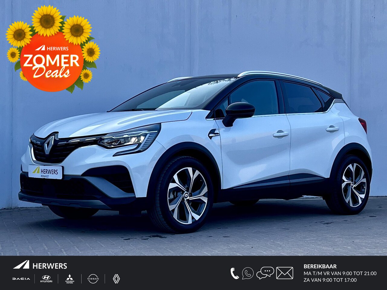 Renault Captur - 1.6 E-Tech Hybrid 145 R.S. Line Automaat / Dealer onderhouden / Navigatie groot scherm / A - AutoWereld.nl