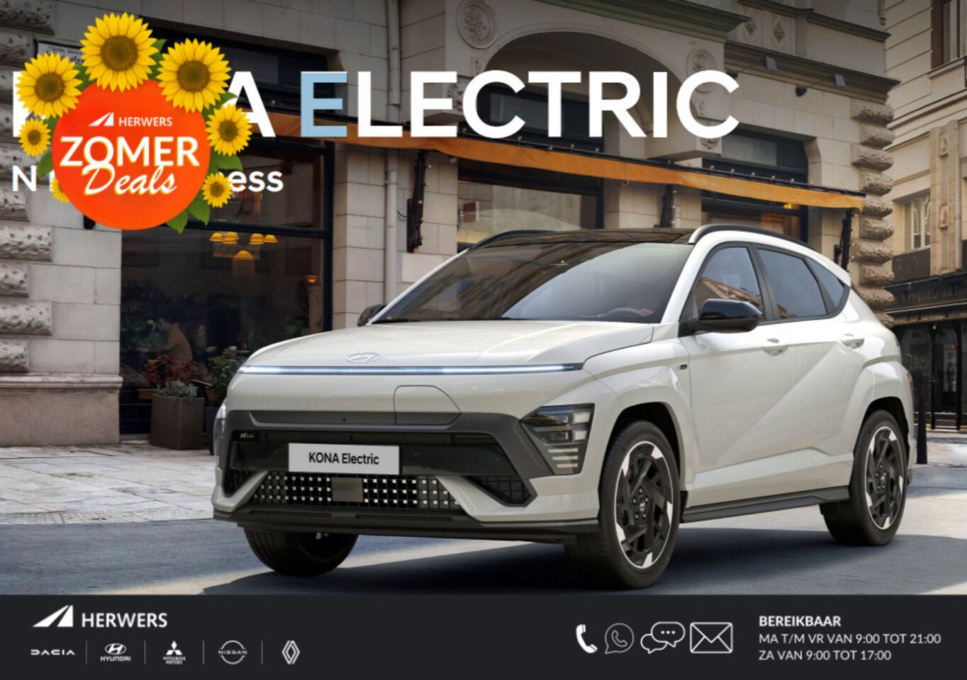 Hyundai Kona Electric - N Line Business 64.8 kWh / Rijklaarprijs Engine Red / Nu Te Bestellen / Levertijd 3 Maande - AutoWereld.nl