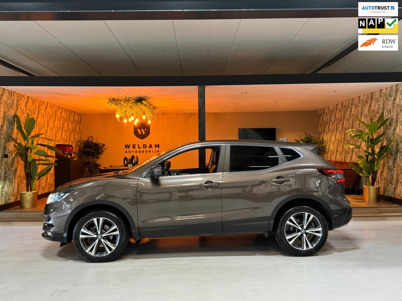Nissan Qashqai - 1.6 Tekna Garantie 360 Camera StoelVW Elek Stoelen Keyless Cruise Navi Clima DAB Led Lane - AutoWereld.nl