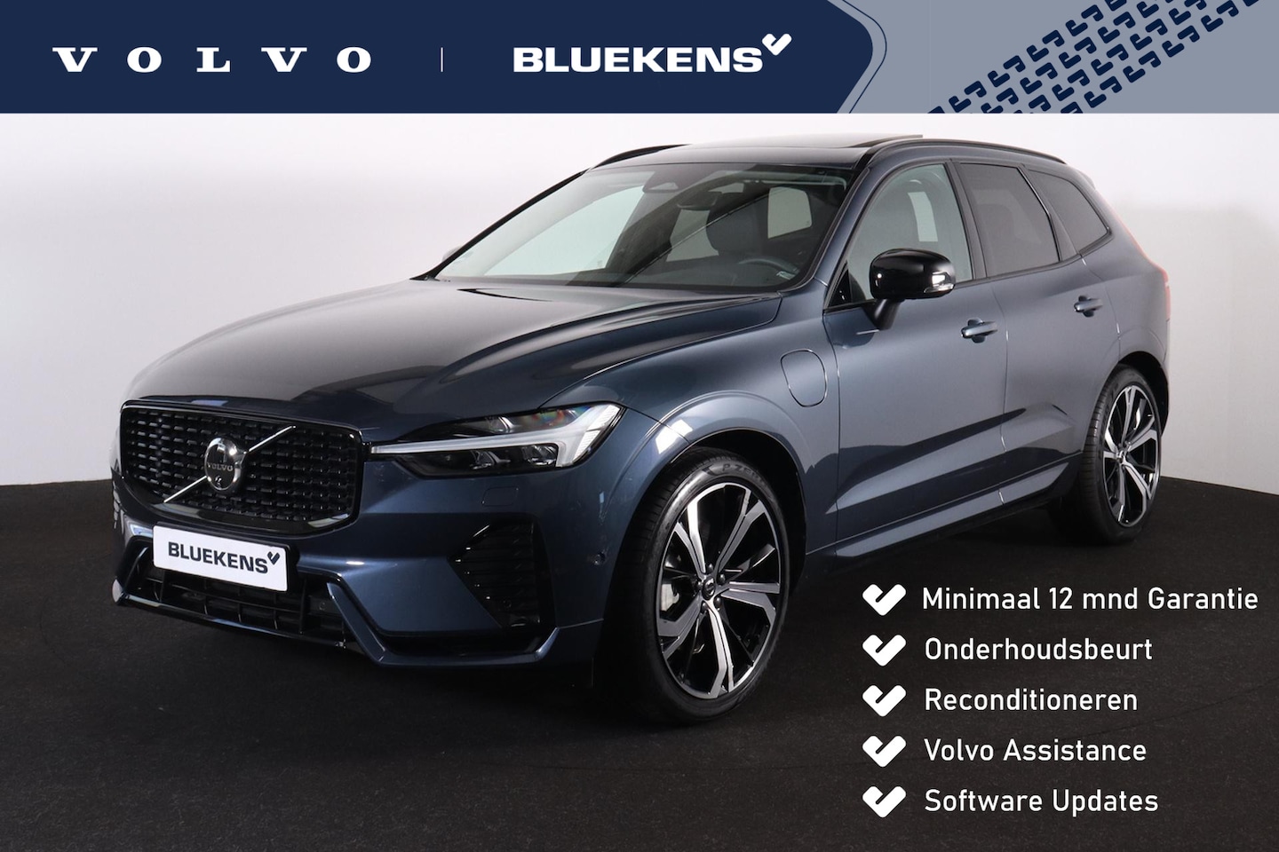 Volvo XC60 - T8 Recharge AWD Plus Dark - LONG RANGE - Luchtvering - Panorama/schuifdak - IntelliSafe As - AutoWereld.nl