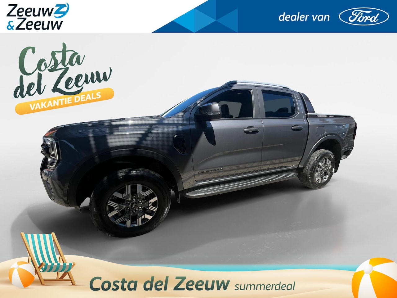 Ford Ranger - Wildtrak 2.3 PHEV 278pk 10-traps automaat | Nu rente actie 0,99% op financial lease | Trek - AutoWereld.nl