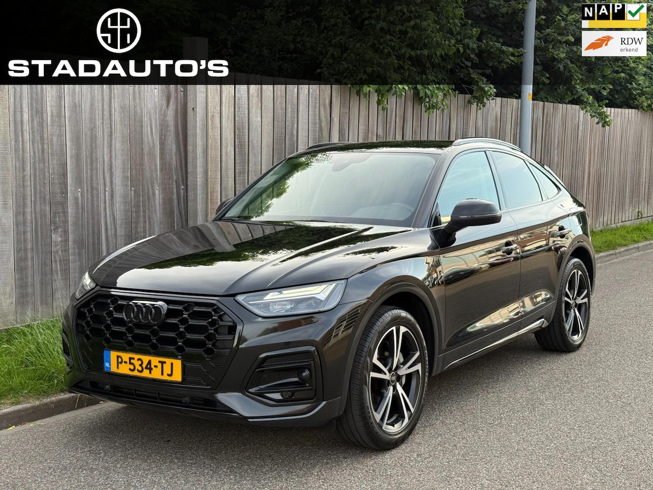 Audi Q5 Sportback - 50 TFSI e S edition Camera Black on Black! - AutoWereld.nl