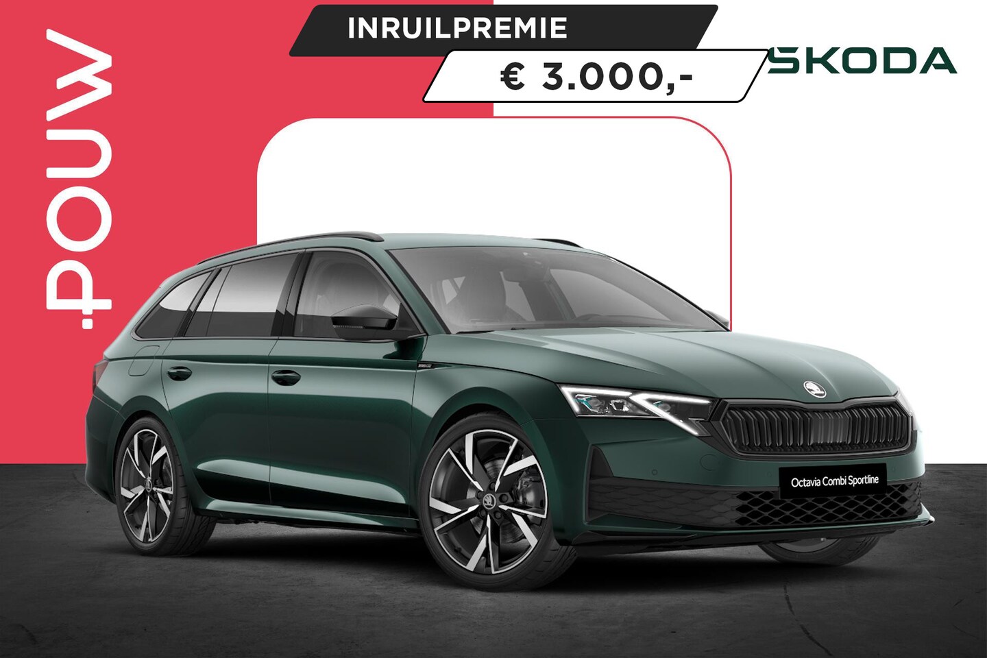 Skoda Octavia Combi - 1.5 TSI 150pk MHEV Sportline Tour | 19" Velgen | Exclusieve Kleur - AutoWereld.nl