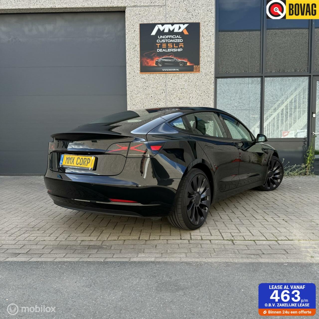 Tesla Model 3 - Performance ZWART MiC X-TREME ACHTERLICHT+EAP - AutoWereld.nl