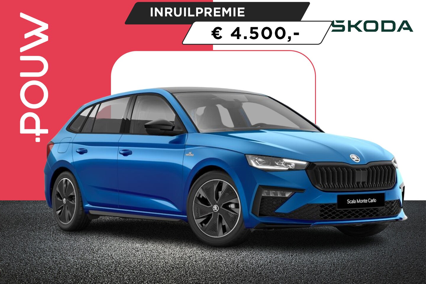 Skoda Scala - 1.0 TSI 115pk DSG Monte Carlo | Travel Assist Plus | Stoelverwarming - AutoWereld.nl