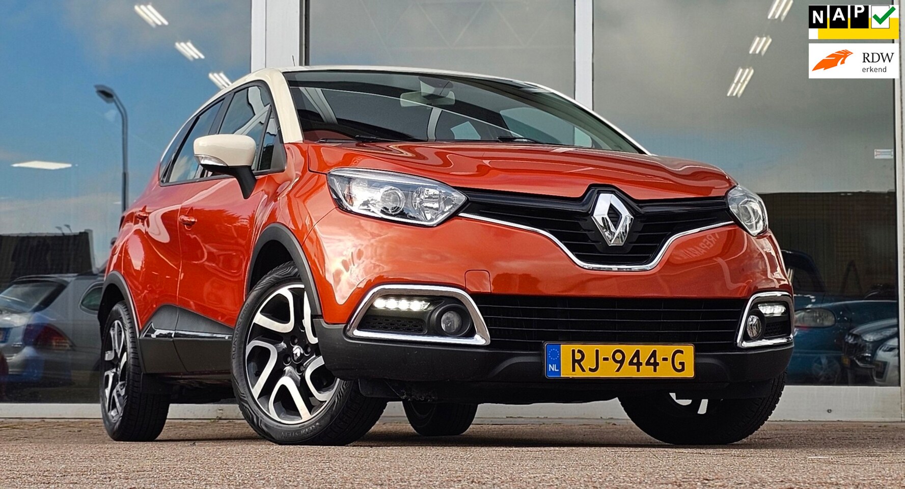 Renault Captur - 0.9 TCe Dynamique Clima Navi 100% Onderhouden Mooi! - AutoWereld.nl