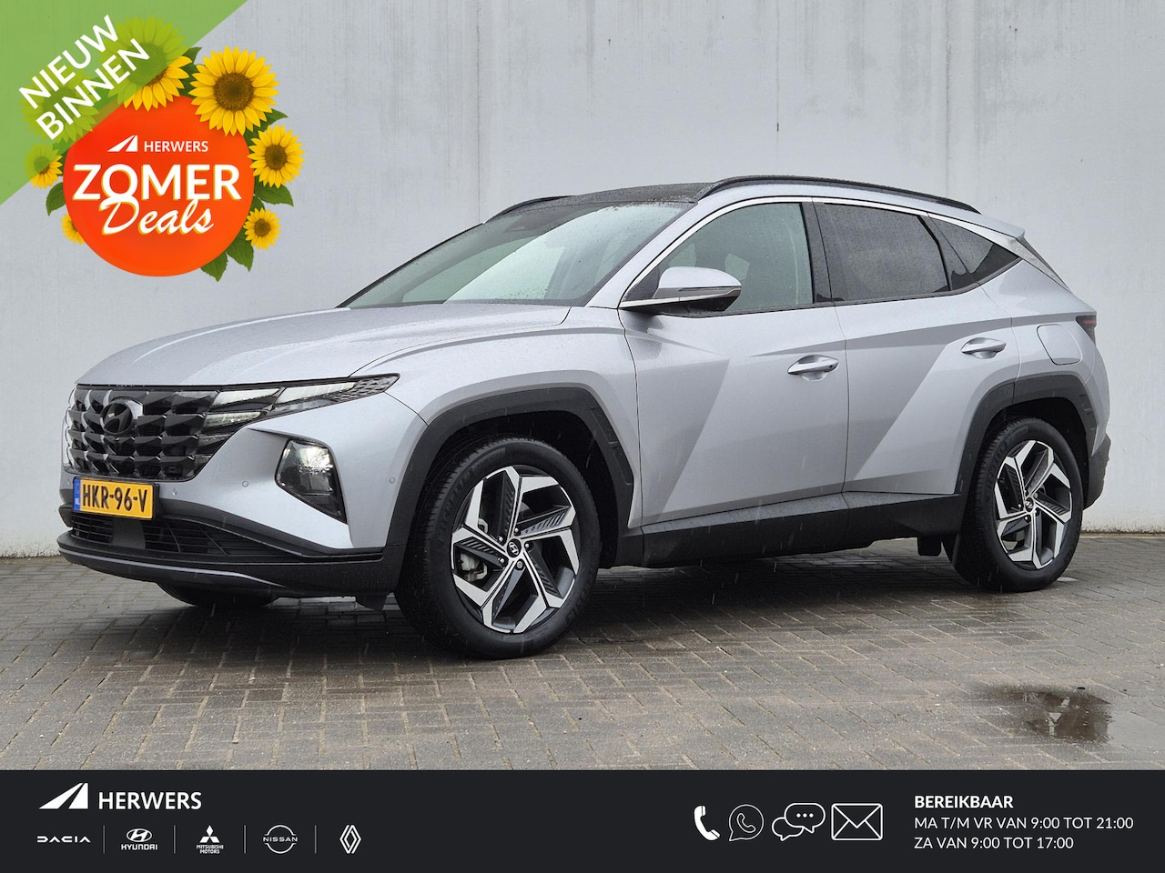Hyundai Tucson - 1.6 T-GDI HEV 230pk Premium Sky Automaat / Afneembare trekhaak / 1650kg Trekgewicht / Glaz - AutoWereld.nl
