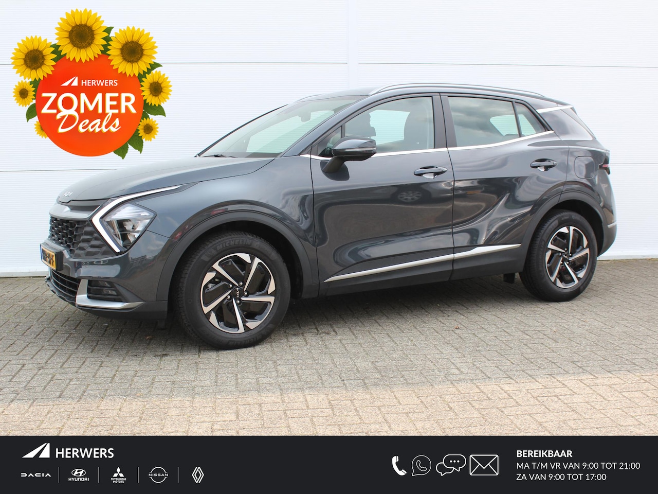 Kia Sportage - 1.6 T-GDi Hybrid DynamicLine / Trekgewicht 1.650 kg / Navigatie + Apple Carplay/Android Au - AutoWereld.nl