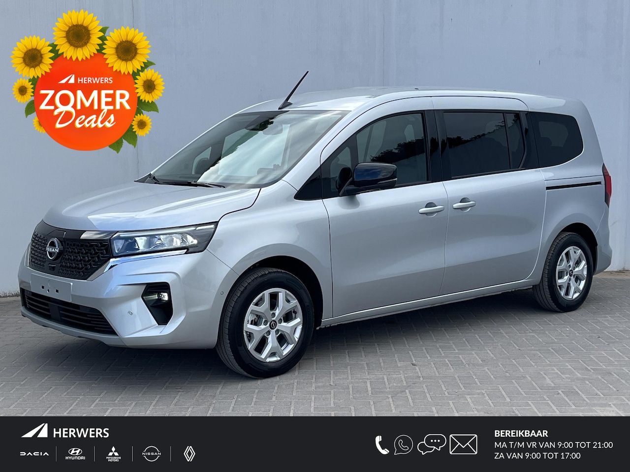 Nissan Townstar Evalia - Tekna L2 45 kWh 7 Persoons Automaat / ** €2950 Nissan voordeel** / NIEUW uit voorraad leve - AutoWereld.nl