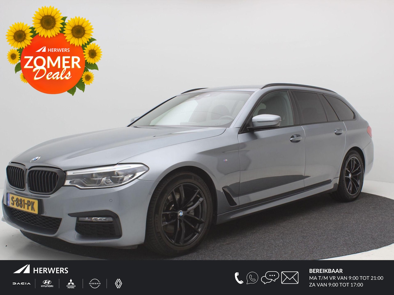 BMW 5-serie Touring - 520i High Executive / Automatische Achterklep / Trekhaak / Elektrisch bestuurdersstoel met - AutoWereld.nl