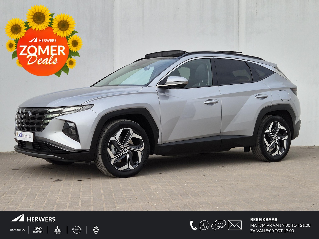 Hyundai Tucson - 1.6 T-GDI PHEV 265pk Premium Sky 4WD Automaat / Glazen schuif- en kanteldak / Adaptief cru - AutoWereld.nl