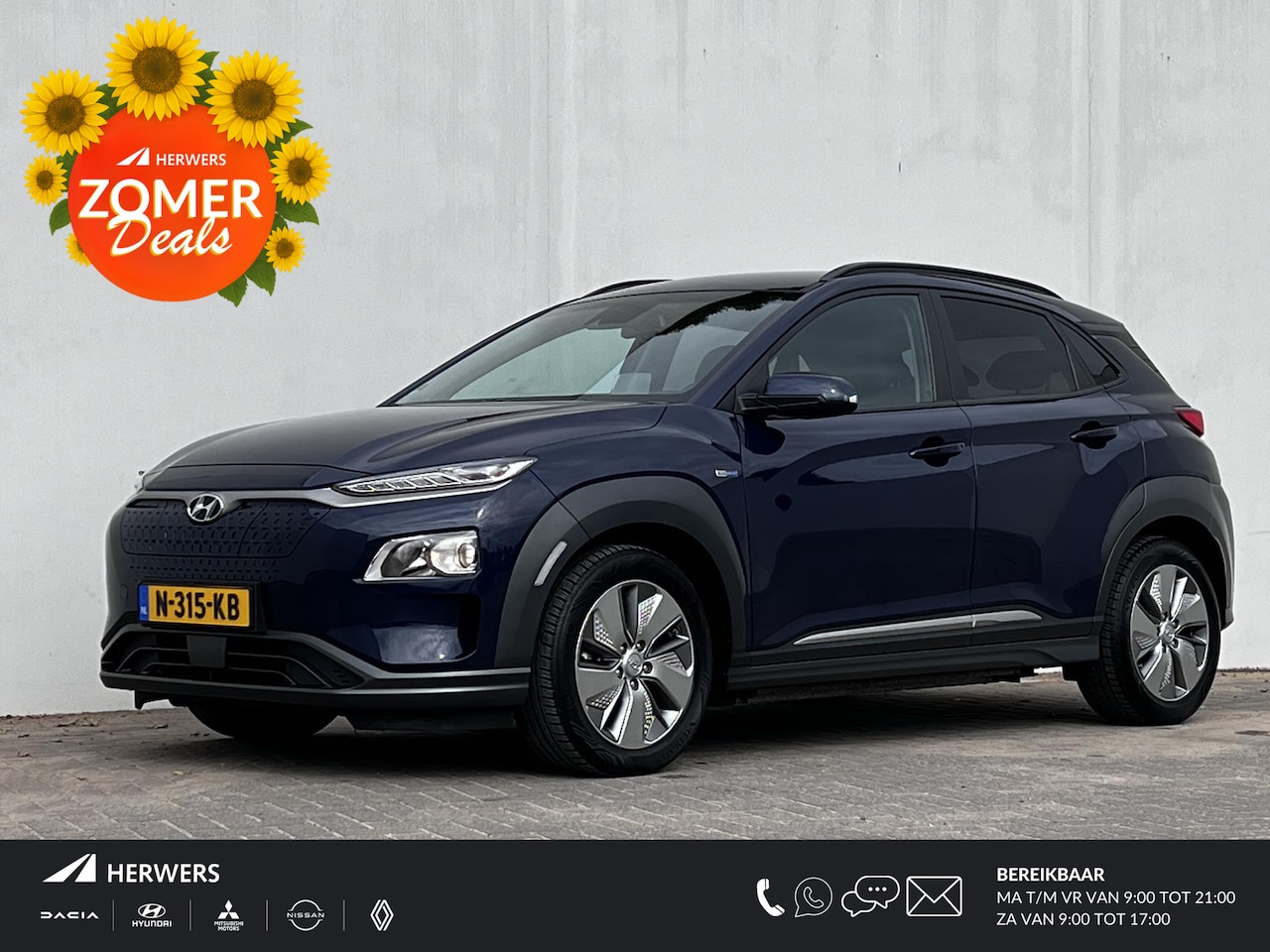 Hyundai Kona Electric - EV Fashion 64 kWh / Accu SoH 100 % / WLTP  484 km / CSS snelladen / Drie fase / Warmtepomp - AutoWereld.nl