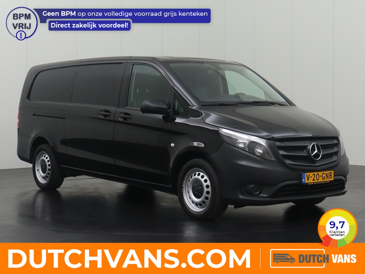 Mercedes-Benz Vito - 114CDI 7G-Tronic Automaat Extra Lang | 2xSchuifdeur | Navigatie | Camera | Cruise | Leder - AutoWereld.nl