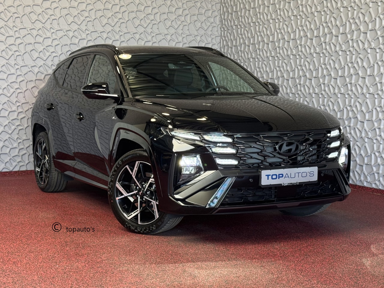 Hyundai Tucson - 1.6 T-GDI 160PK N-LINE 2025 NW MODEL 1510KG/TREKGEWICHT PANORAMA STOEL/STUUR VERW NAVI 19' - AutoWereld.nl