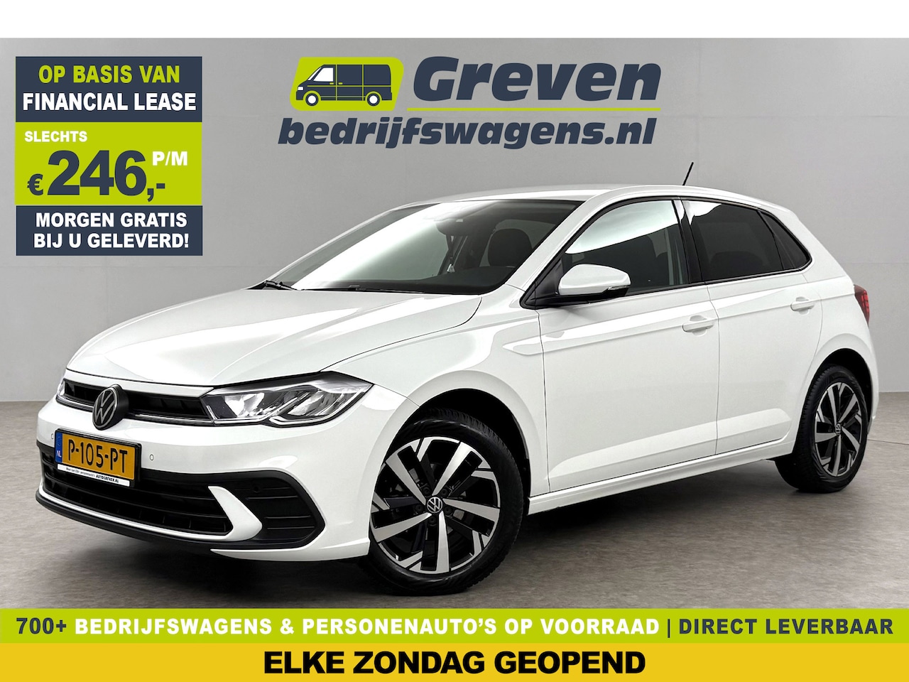 Volkswagen Polo - 1.0 TSI Life Business Virtual LED Carplay Clima Cruise Navigatie PDC 16''LMV - AutoWereld.nl