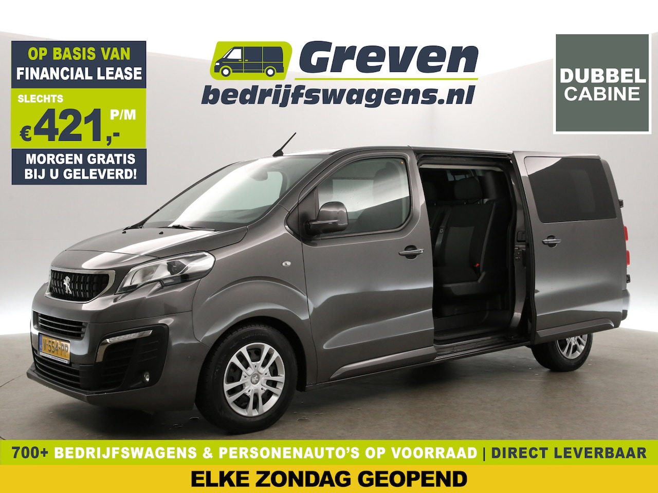 Peugeot Expert - 231L 2.0 BlueHDI 177PK L3H1 | MARGE! | Dubbele Cabine | 5 Persoons | LED Airco 360Camera C - AutoWereld.nl