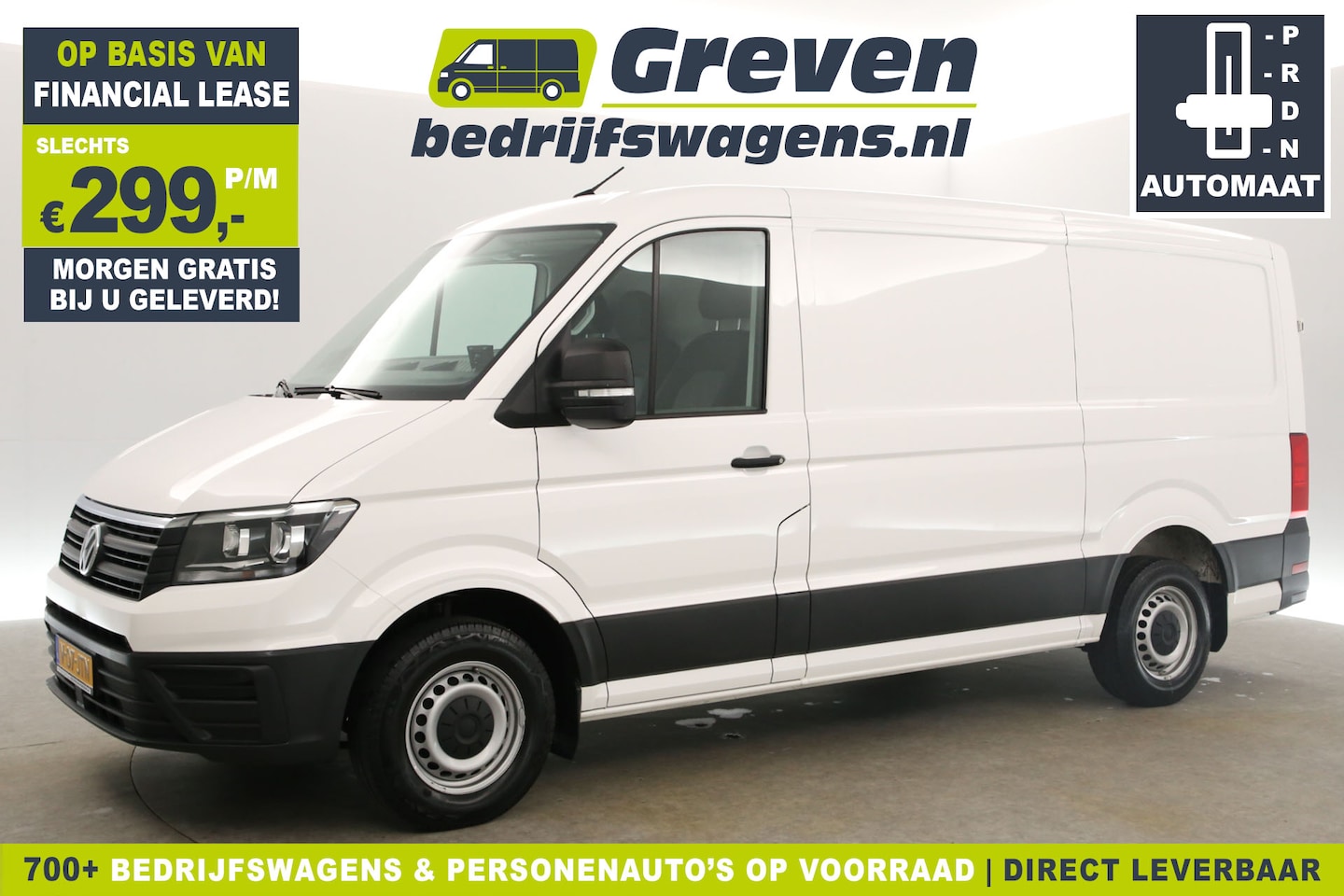 Volkswagen Crafter - 30 2.0 TDI L3H2 140PK DSG Automaat 3000KG Trekgew. Airco Cruise Carplay 3 Persoons Elektrp - AutoWereld.nl