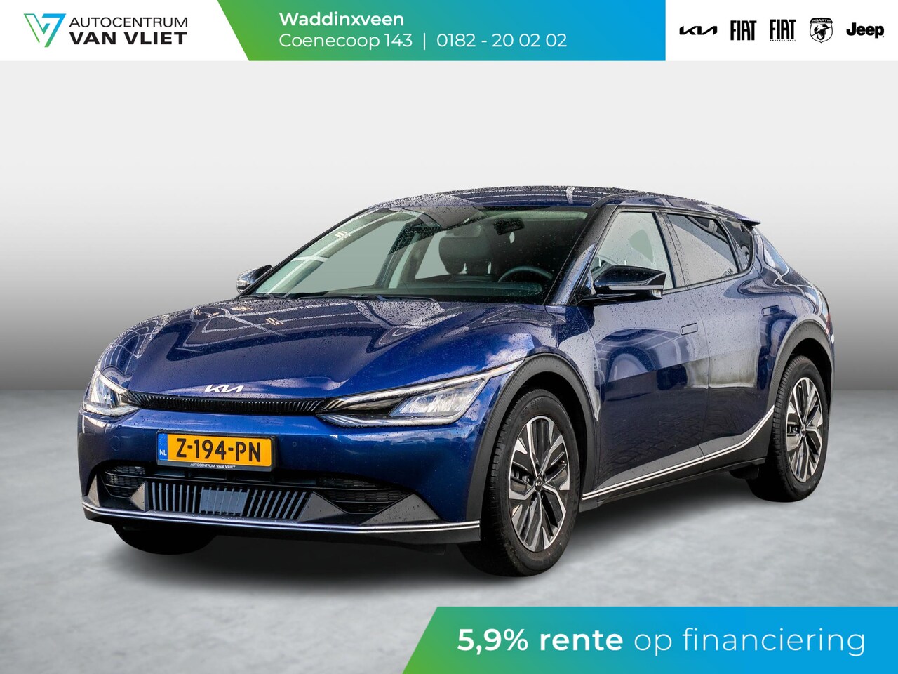 Kia EV6 - Light Edition 58 kWh | LED | Clima | Adapt. Cruise | Carplay | Navi | Camera - AutoWereld.nl
