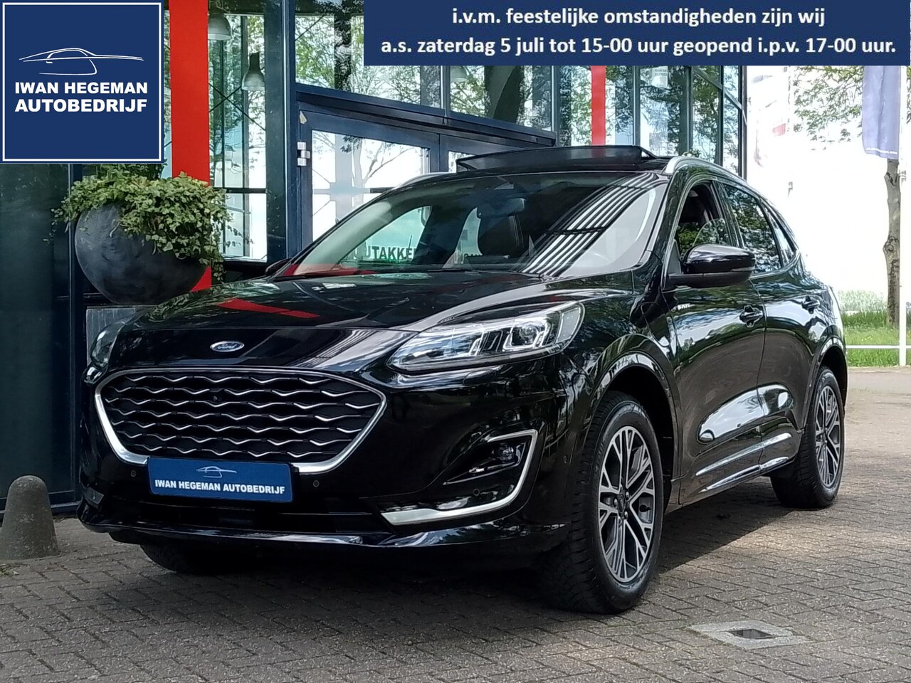 Ford Kuga - 2.5 PHEV Vignale AUTOMAAT | Panodak | Leer | Navi | ECC | Winterpakket | Adapt. Cruise | P - AutoWereld.nl