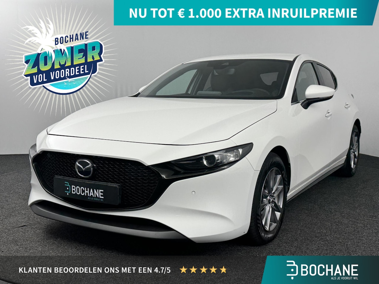 Mazda 3 - 2.0 e-SkyActiv-X M Hybrid 180 Comfort | BOSE-audiosysteem | Lederen Bekleding | Stoel/stuu - AutoWereld.nl