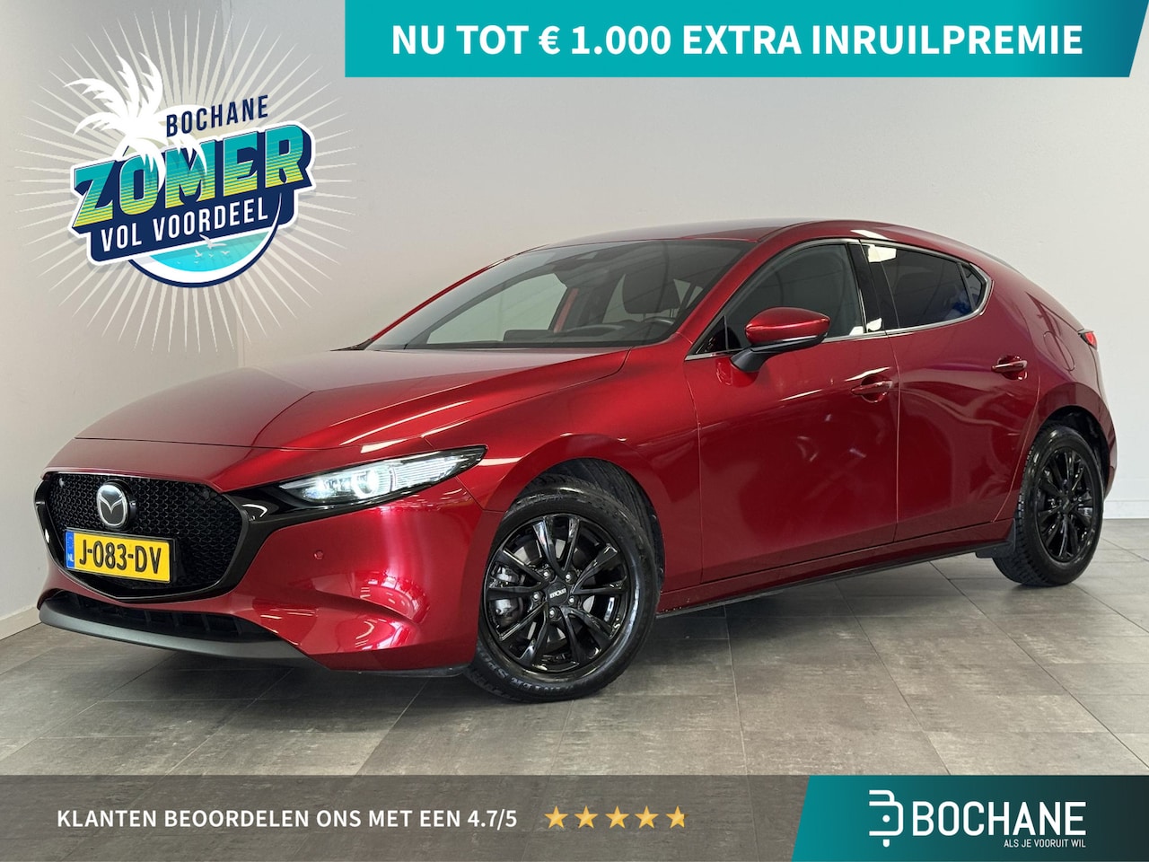 Mazda 3 - 2.0 e-SkyActiv-X M Hybrid 180 Luxury | 1e-EIG. | BOSE | LEDER | STOEL/STUURVERWARMING | - AutoWereld.nl