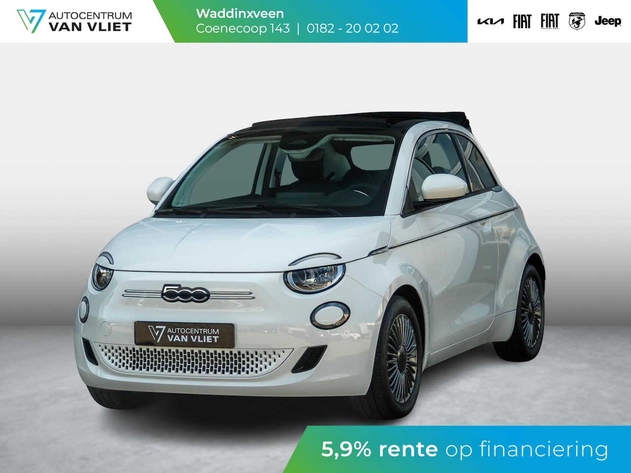 Fiat 500e - 42 kWh Cabrio | Pack Style - AutoWereld.nl