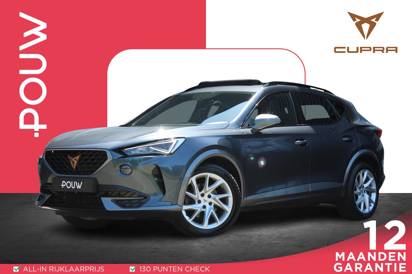 CUPRA Formentor - 1.4 TSI e-Hybrid Essential | SoH 97% | Panoramadak | Trekhaak Wegklapbaar - AutoWereld.nl