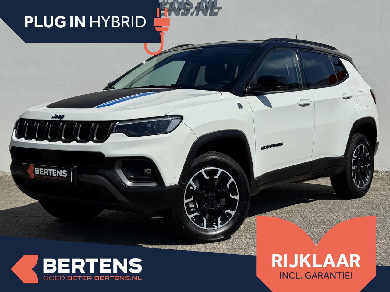 Jeep Compass - 4xe 240 Plug-in Hybrid Electric Trailhawk | Apple Carplay | Lederen bekleding | Meer foto' - AutoWereld.nl