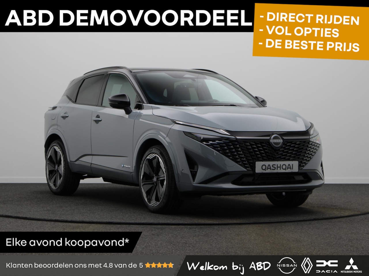 Nissan Qashqai - 1.5 e-Power N-Design | Rijklaarprijs!! | 20" Lichtmetalen Velgen | Stoel, Stuur en Voorrui - AutoWereld.nl