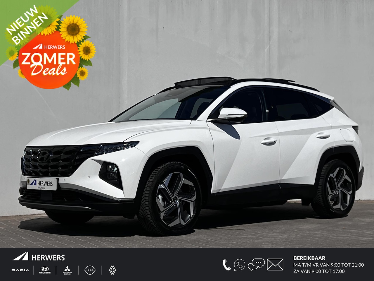 Hyundai Tucson - 1.6 T-GDI PHEV Comfort Smart Sky 4WD / Dealer onderhouden / Schuif-kanteldak / Elektr. kle - AutoWereld.nl