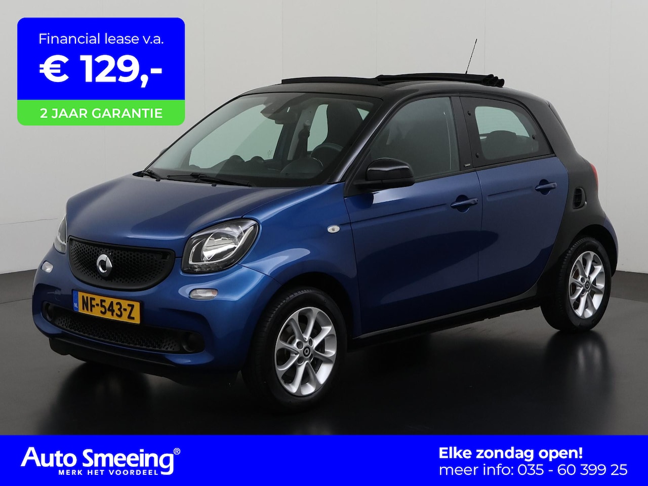 Smart Forfour - 1.0 Passion | Vouwdak | Navigatie | Zondag Open! - AutoWereld.nl
