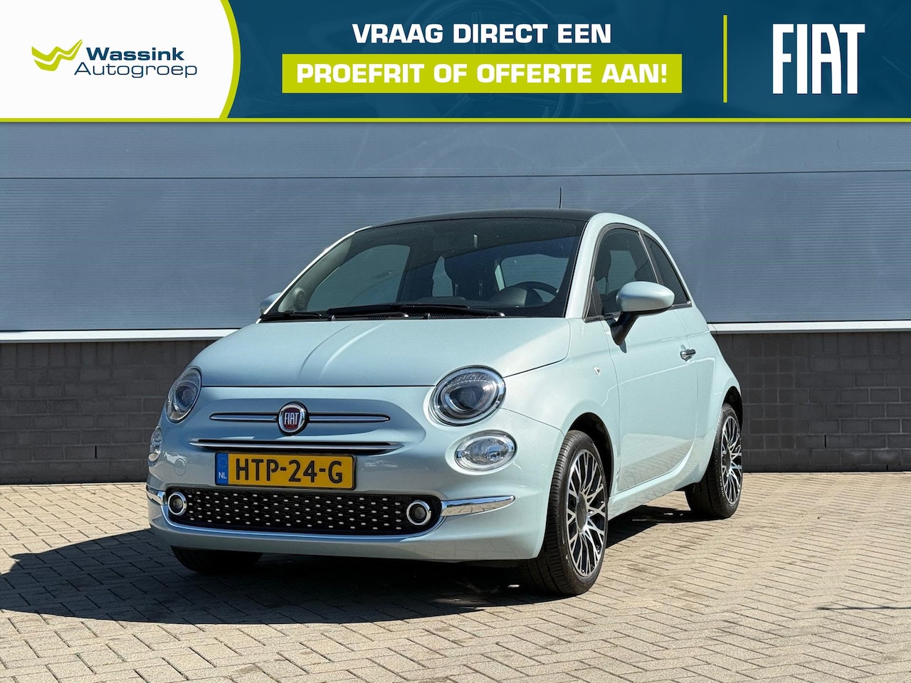 Fiat 500 - 1.0 Hybrid 70pk Dolcevita Finale | Climate control | Cruise control | Apple Carplay/Androi - AutoWereld.nl