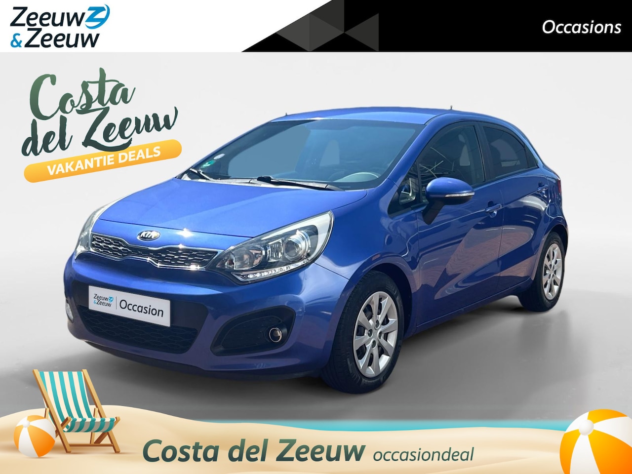 Kia Rio - 1.2 CVVT Super Pack | Parkeersensoren | Bluetooth| Cruise Control | Automatische Raambedie - AutoWereld.nl