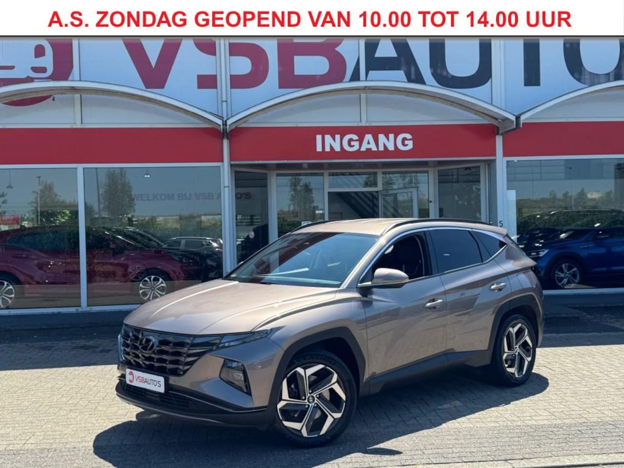Hyundai Tucson - 1.6 T-GDI AUT. MHEV CARPLAY LED NAVI CAMERA AIRCO LEER - AutoWereld.nl