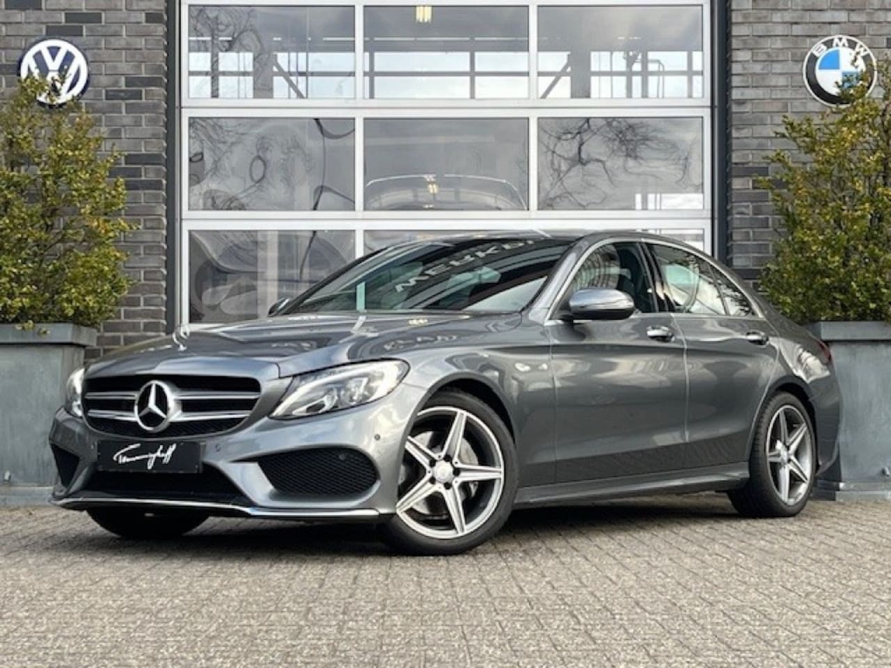 Mercedes-Benz C-klasse - 180 AUT. - AMG - LEDER - NAVI - ORG. NL. - AutoWereld.nl