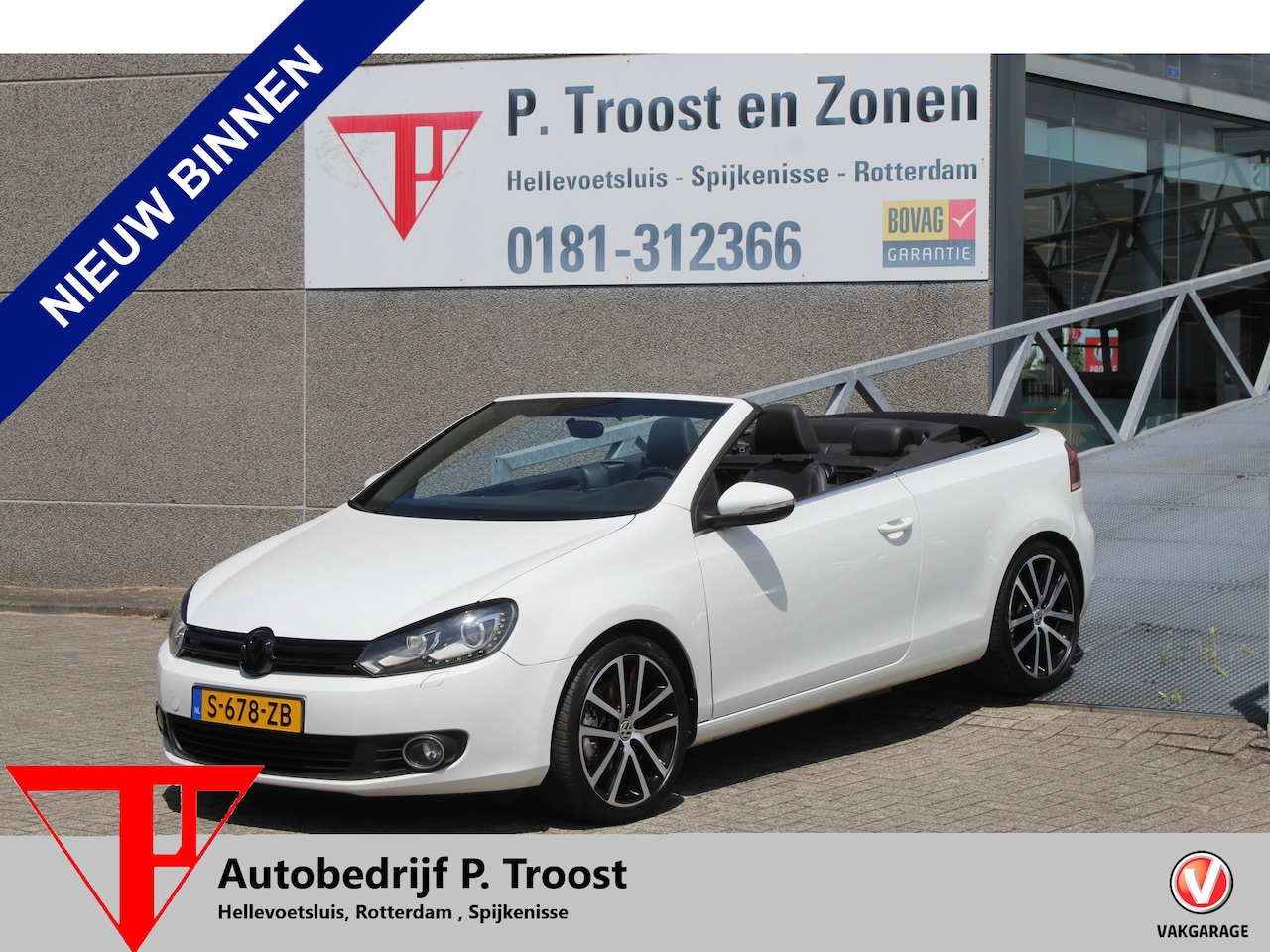 Volkswagen Golf Cabriolet - 1.4 TSI Navigatie/Climate control/Stoelverwarming/Bluetooth/LED koplampen/18'' Lichtmetale - AutoWereld.nl
