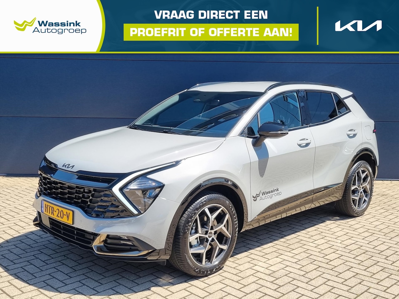 Kia Sportage - 1.6 T-GDi 230pk Hybrid AT6 Dark Edition |LM Velgen 19 inch | Zwarte Logo's | - AutoWereld.nl