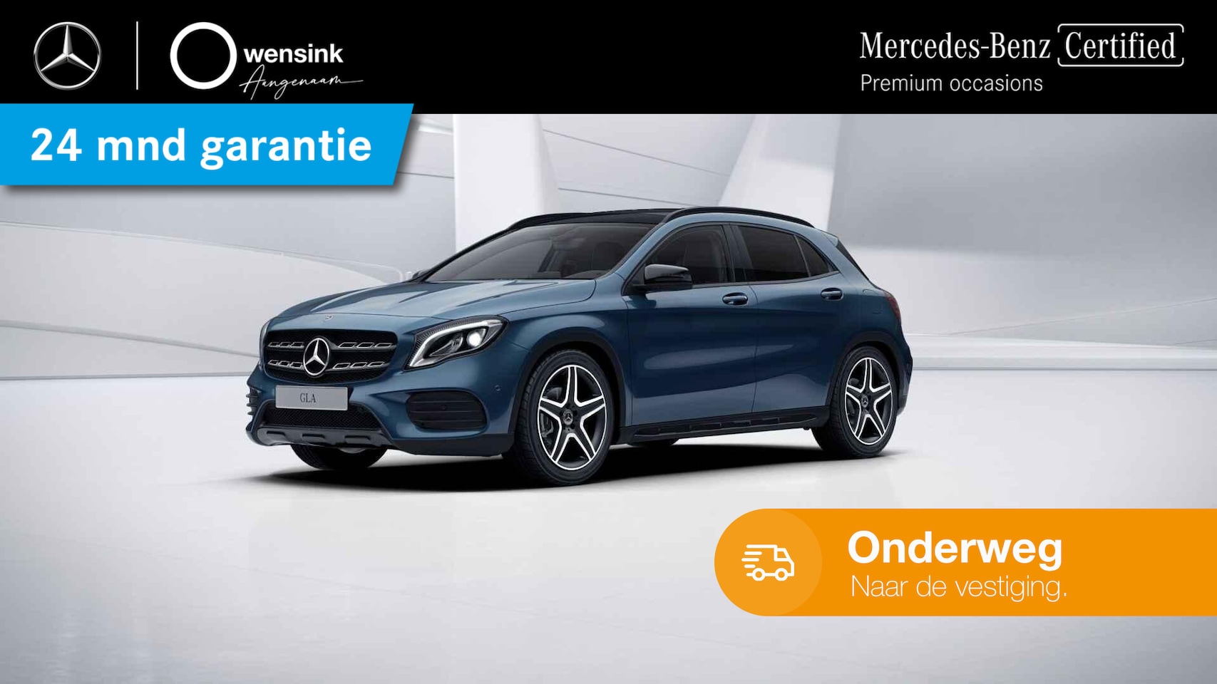 Mercedes-Benz GLA-Klasse - 180 Business Solution AMG | Night | Panoramadak | Stoelverwarming | Navigatie | - AutoWereld.nl