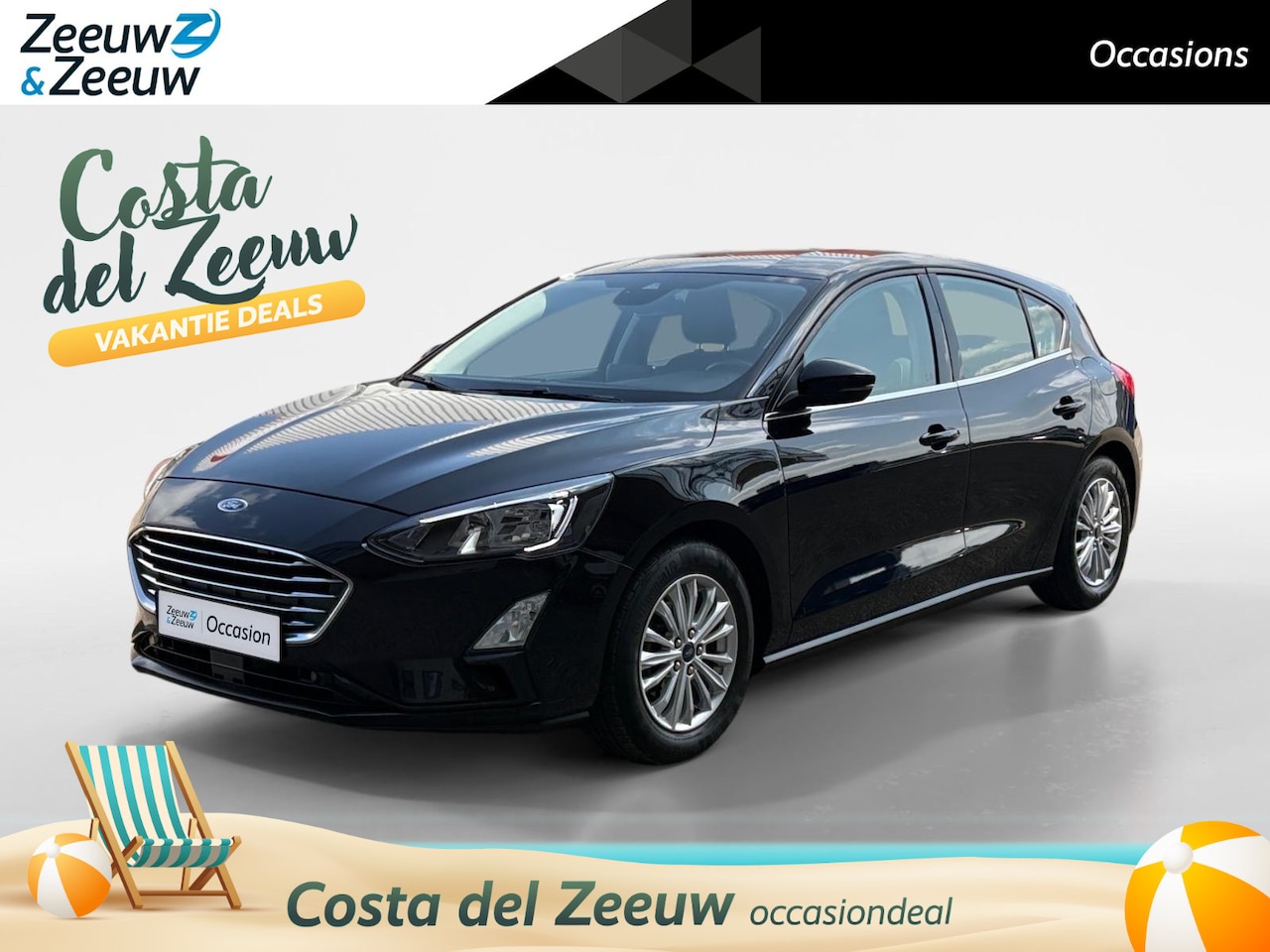 Ford Focus - 1.0 EcoBoost Titanium Business | Navigatie | Parkeersensoren | Keyless Entry | Automatisch - AutoWereld.nl