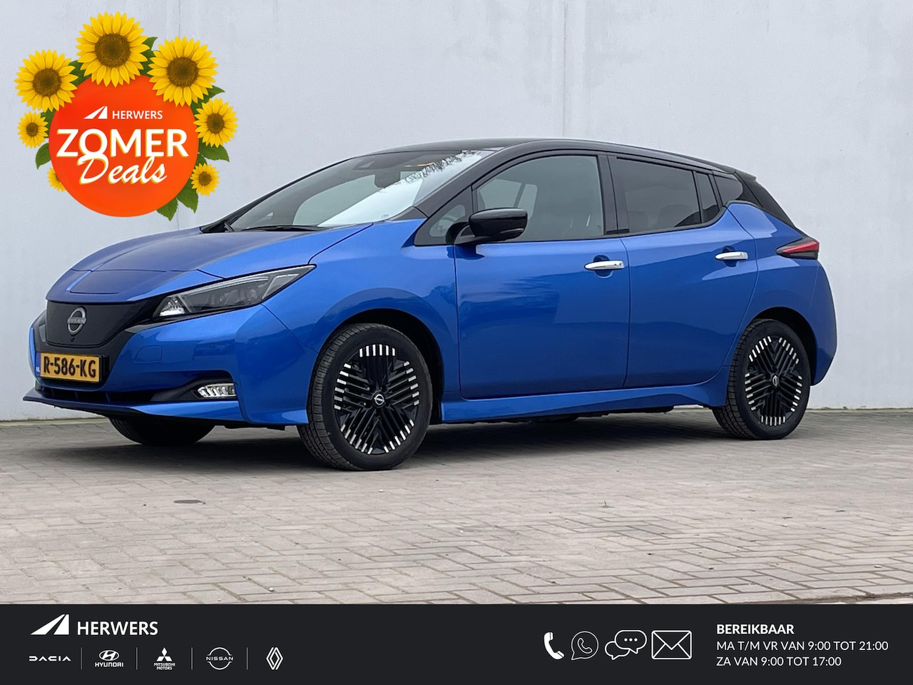 Nissan LEAF - e+ Tekna 62 kWh / SOH 92,32% / Two - Tone Metallic / Lederen bekleding / Lichtmetalen velg - AutoWereld.nl