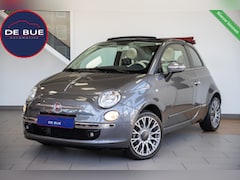 Fiat 500 - 1.2 Lounge|Leder|Navi|Cabrio|Grigio 695|4 Cil|Airco|Volledig Onderhouden