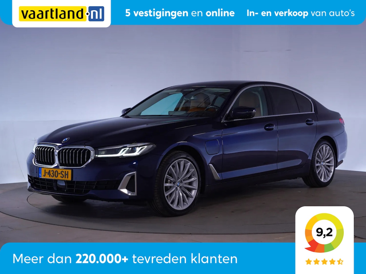 BMW 5-serie - 530e High Executive Luxury [ Laserlicht H/K HUD Adapt.Cruise Leder Stoelverwarming ] - AutoWereld.nl