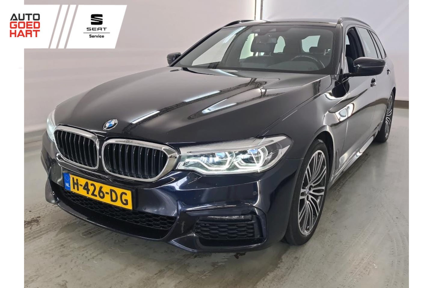 BMW 5-serie Touring - 520i M-Sport Comfort-Zetels Dakota-Leer Full-Led Elektr.-Trekhaak - AutoWereld.nl