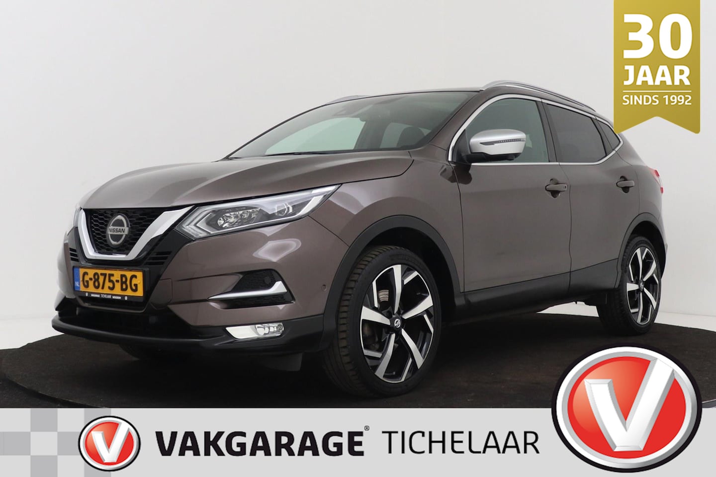 Nissan Qashqai - 1.2 Tekna + | Panoramadak | Org NL | Volledig Ond. | Stoelverwarming | 360 Camera | Naviga - AutoWereld.nl