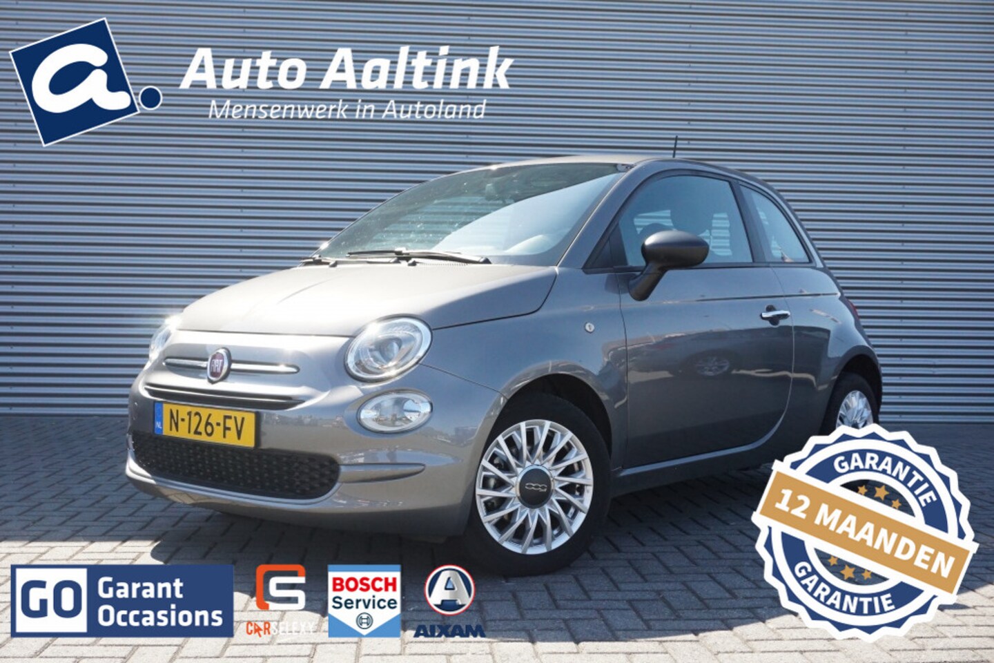 Fiat 500 - 70PK Hybrid Cult+ NAVI | PARK.SENS | AIRCO | 15'LMV | ORG.NL! - AutoWereld.nl