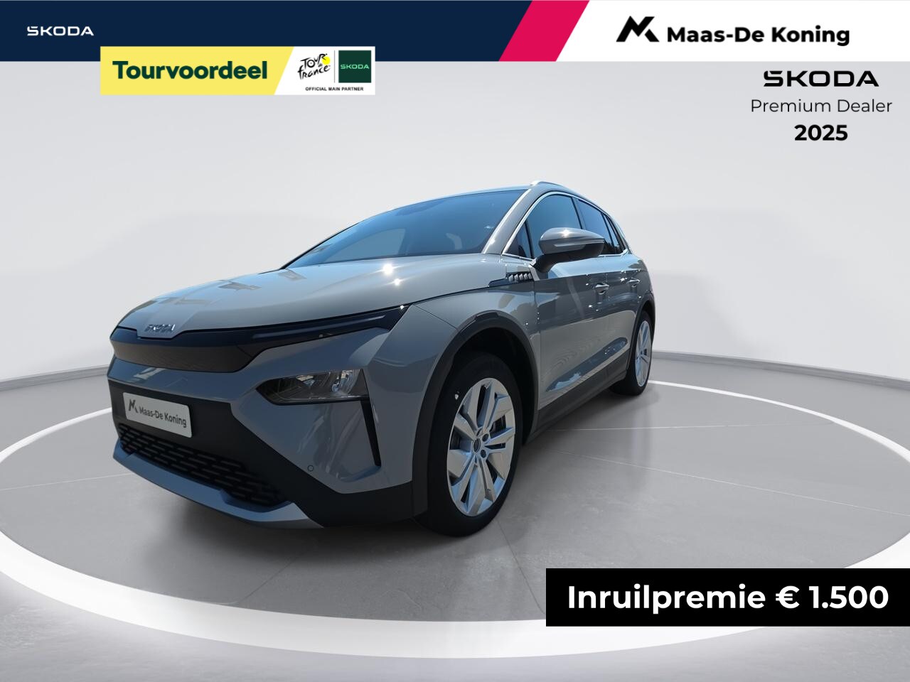 Skoda Elroq - Business Edition Tour Elektromotor 210 kW / 286 PK | Steel Grey | 20'' Vega Velgen | Trekh - AutoWereld.nl