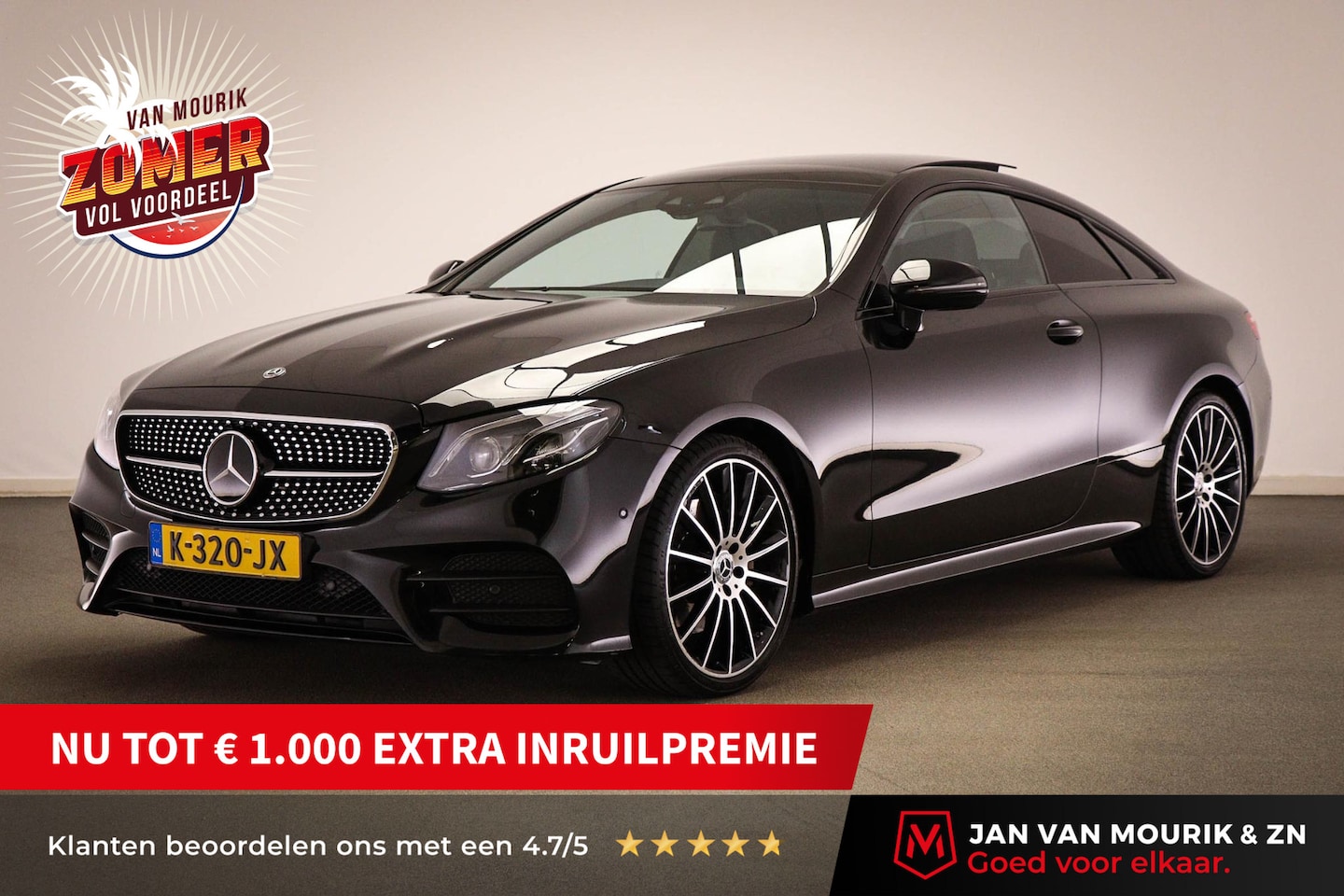 Mercedes-Benz E-klasse Coupé - 200 Premium Plus | WIDESCREEN | LEDER | PANORAMADAK | CAMERA | 20" - AutoWereld.nl