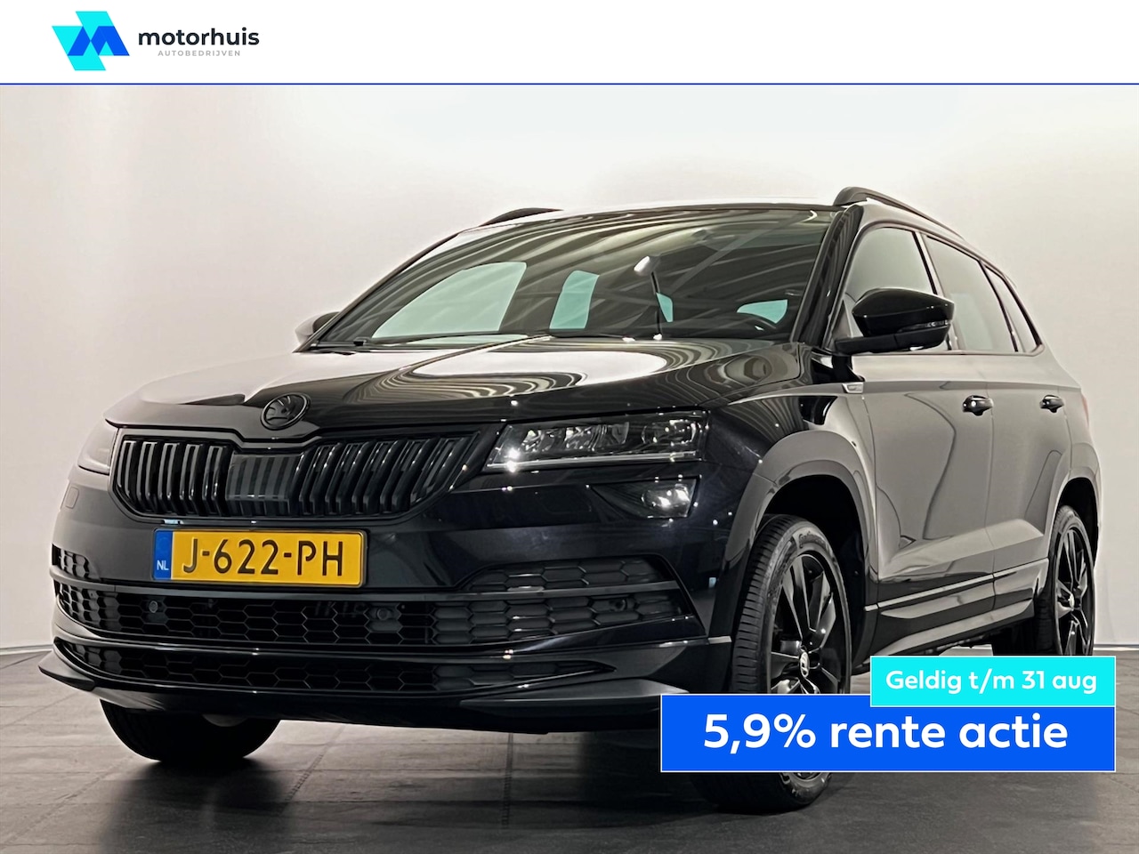 Skoda Karoq - 1.5 TSI 150PK AUTOMAAT SPORTLINE PANO LED NAVI NAP CAMERA - AutoWereld.nl
