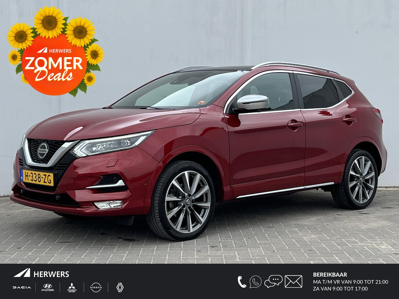 Nissan Qashqai - 1.3 DIG-T Tekna + / Afneembare Trekhaak (Trekgewicht 1.300kg) / Panorama-dak / 360° Camera - AutoWereld.nl