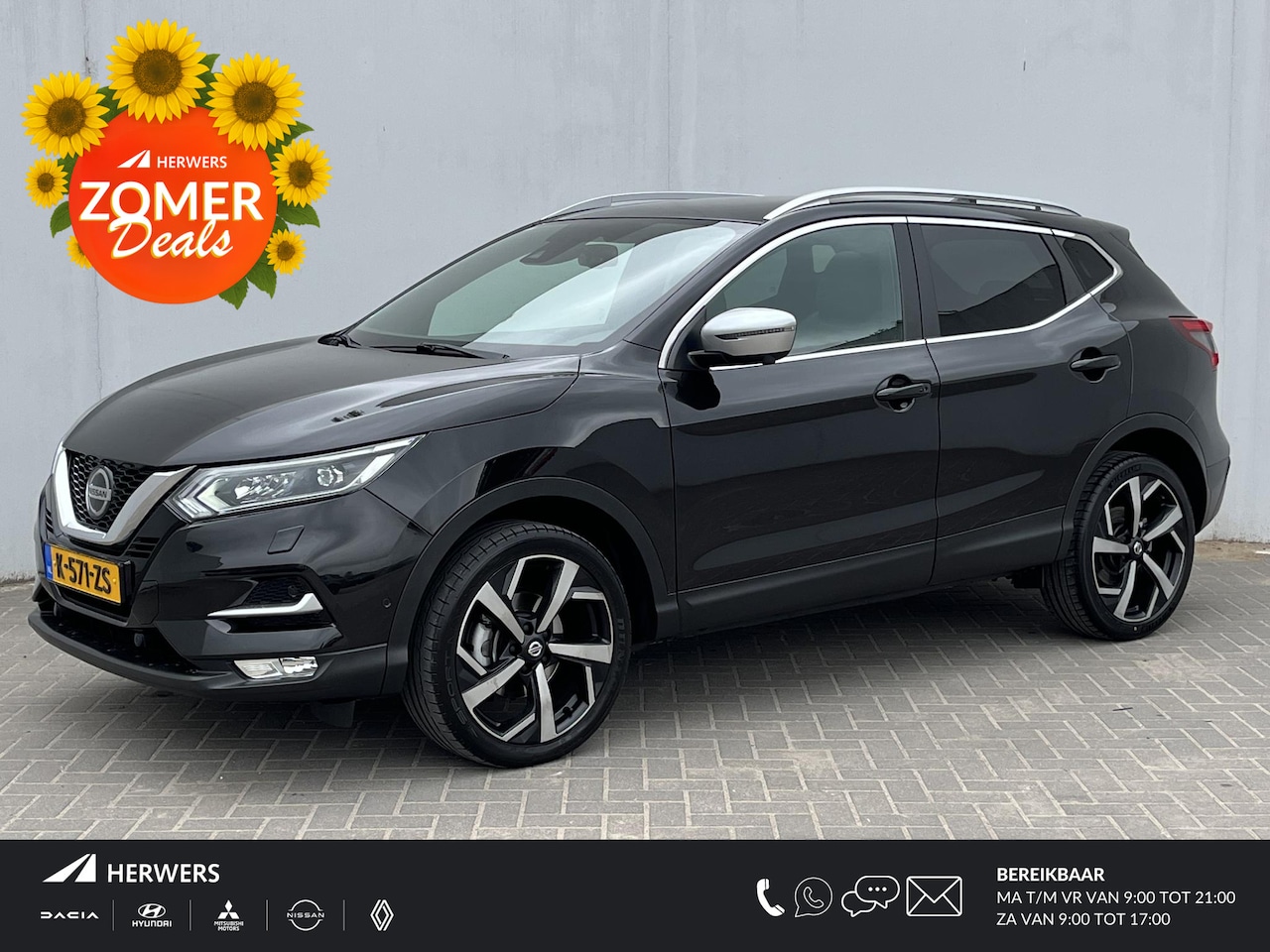 Nissan Qashqai - 1.3 DIG-T Tekna + / Panorama-dak / Apple Carplay & Android Auto / 360° Camera / Keyless En - AutoWereld.nl